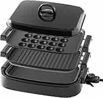 山善 - s25g-438x【中古】【未使用品】YAMAZEN　山善　3WAY HOT PLATE  3枚ﾎｯﾄﾌﾟﾚｰﾄ　ﾌﾞﾗｯｸ　EDH-T1300 Amazon | [山善] ホットプレート 3WAY (平面プレート/波型